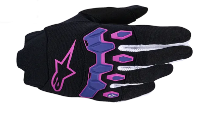 Motocross gloves ALPINESTARS FULL BORE V2 PURPLE/BLK