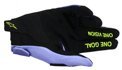Motocross gloves ALPINESTARS RADAR PURPLE/YELLOW