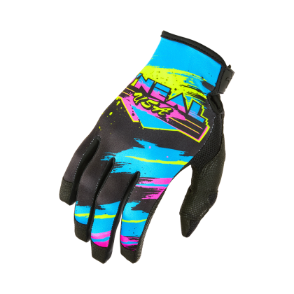 Motocross gloves O'NEAL MAYHEM RESEDA DS BLACK/NEON YELLOW