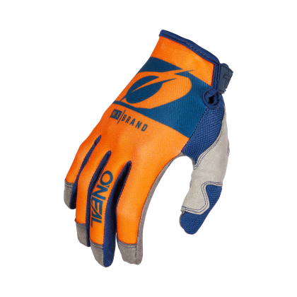 Motocross Gloves O'NEAL MAYHEM RIDER V.23 BLUE/ORANGE