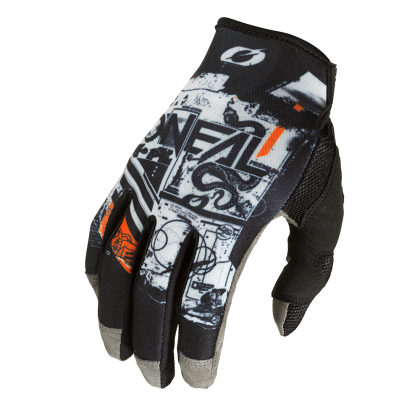 Motocross Gloves O'NEAL MAYHEM SCARZ V.22 BLACK/GRAY/ORANGE