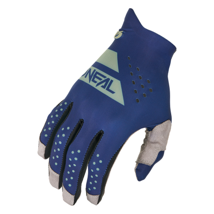 Motocross gloves O'NEAL PIN IT SLIP ON BLUE/GREEN