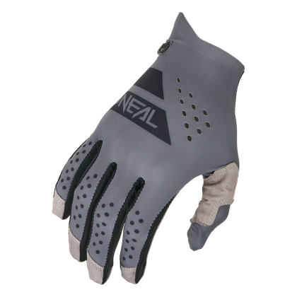 Motocross gloves O'NEAL PIN IT SLIP ON GRAY/BLACK