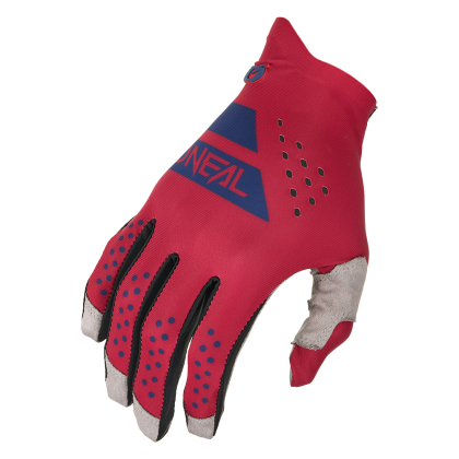 Motocross gloves O'NEAL PIN IT SLIP ON RED/BLUE V.26