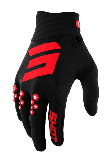 Γάντια μοτοκρός SHOT Contact Red