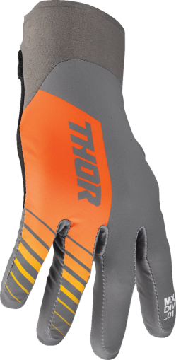 Γάντια μοτοκρός THOR AGILE SOLID GRAY/ORANGE