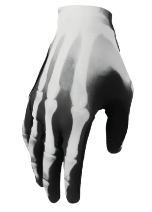 Γάντια μοτοκρός THOR SPORTMODE X-RAY ΜΑΥΡΑ/ΛΕΥΚΑ