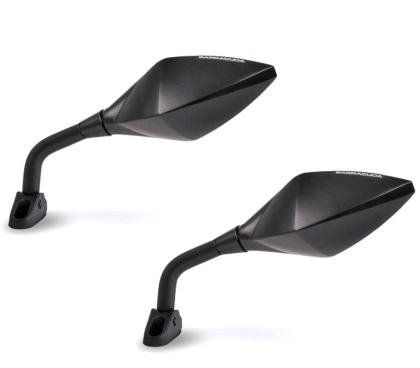 Καθρέπτες μοτοσυκλέτας BARRACUDA RACE ΜΑΥΡΟ ΜΑΤ