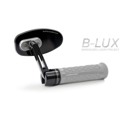 Oglinzi moto BARRACUDA SKIN-R/BAR END BLACK (PERECHE)