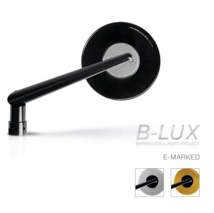 Motorcycle mirrors BARRACUDA SKIN-S B-LUX SILVER
