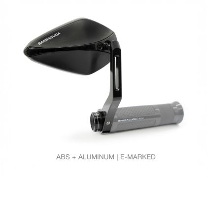 Καθρέφτες μοτοσικλέτας BARRACUDA X-VERSION RETROBAR END ΜΑΥΡΟΙ (ΖΕΥΓΟΣ)