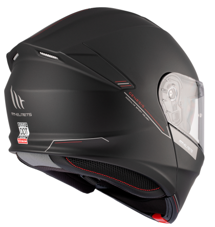 Casca deschisa MT GENESIS A1 BLACK MATT