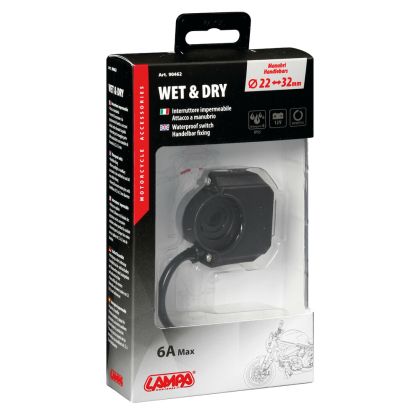 Превключвател на светлини водустойчив 12V-6V с фиксация за кормило - 90462