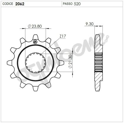 Front sprocket (pinion) TROFEO 362062Z14