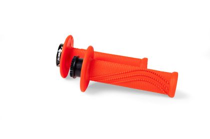Grips RACETECH R20 Lock On Grips Wave Neon Orange