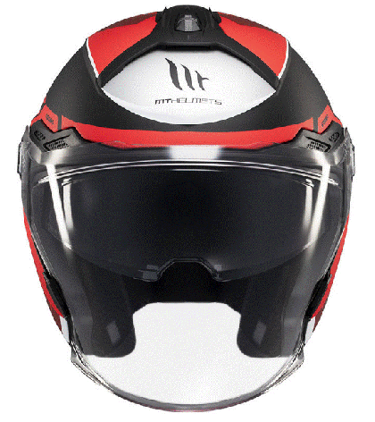 Скутер каска MT COSMO SV CRUISER B5 RED