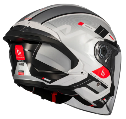 Cască scuter MT COSMO SV SILENCE A2 GRI LUCIOS