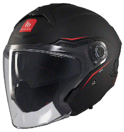 Scooter helmet MT COSMO SV SOLID A1 MATT BLACK