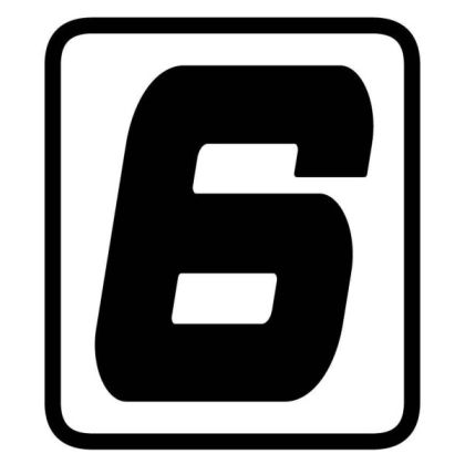 STICKER NUMĂR BARRACUDA - 6