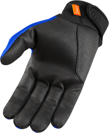 Υφασμάτινα γάντια μοτοσυκλέτας ICON ANTHEM 2 - ΜΠΛΕ