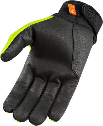 Textile motorcycle gloves ICON ANTHEM 2 - HI-VIZ