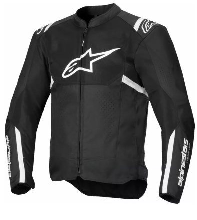 ALPINESTARS T-SPS AIR V2 Textile Motorcycle Jacket BLK/WHT