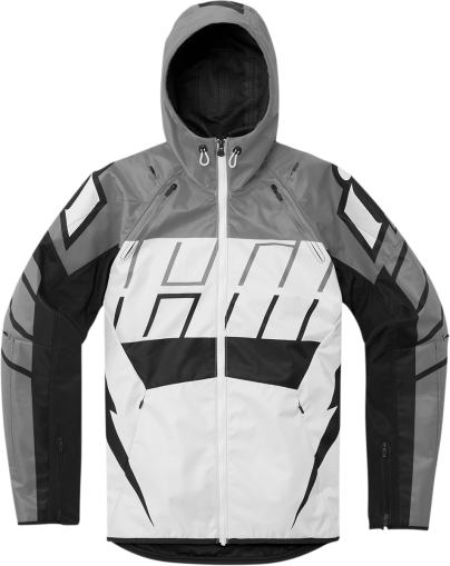 Textile motorcycle jacket ICON AIRFORM RETRO GRAY