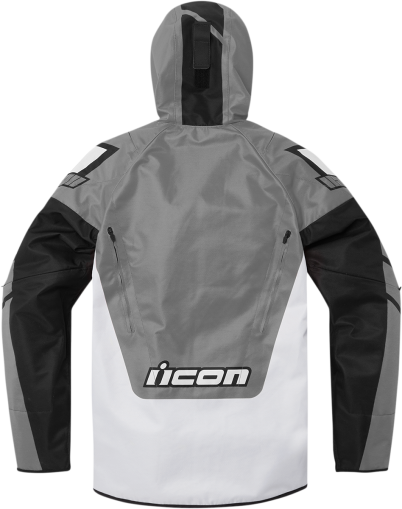 Textile motorcycle jacket ICON AIRFORM RETRO GRAY