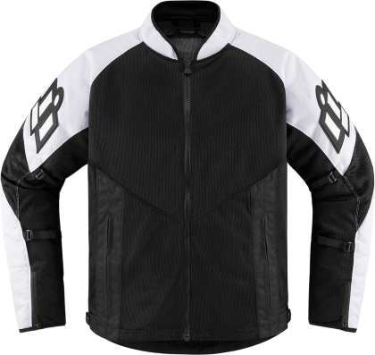 Textile motorcycle jacket ICON MESH AF WHITE