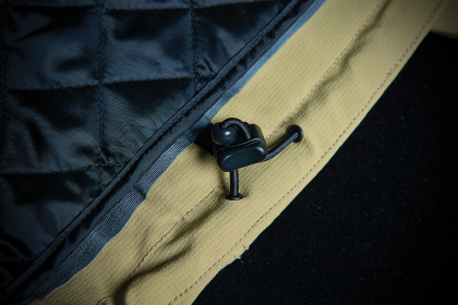 Υφασμάτινο μπουφάν μοτοσικλέτας ICON STORMHAWK WP - TAN