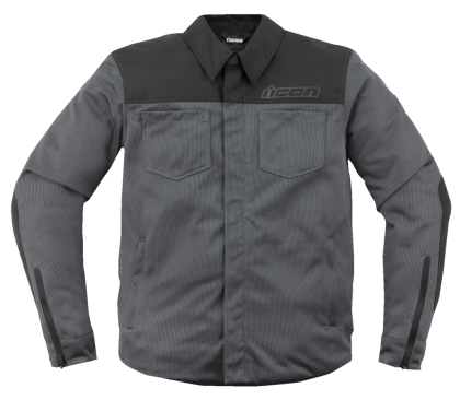 Textile motorcycle jacket ICON UPSTATE MESH CE GRAY