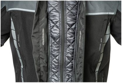 Текстилно мото яке Lindstrands Bydalen Black/Steel Grey