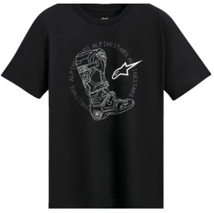 T-shirt ALPINESTARS CSF TECH BOOT BLACK