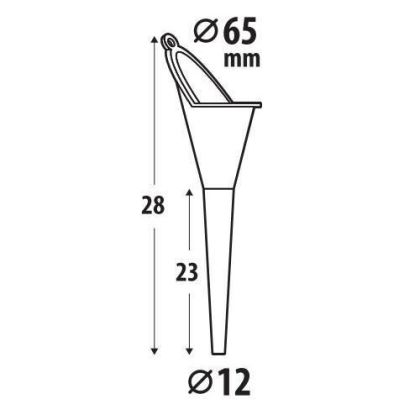 Funnel with long neck LAMPA