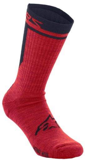 Socks ALPINESTARS MERINO 24 RED/BLACK