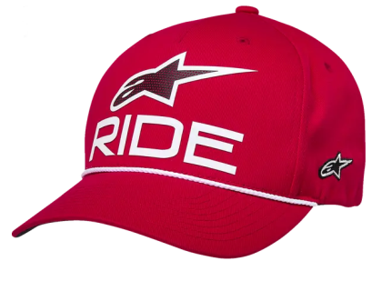 ALPINESTARS CRV BILL SNP RIDE COMP RED/WHITE hat