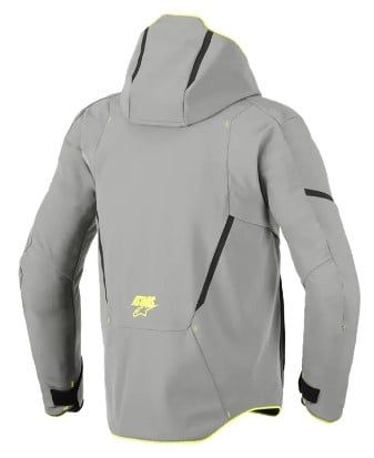 Φούτερ μοτοσικλέτας ALPINESTARS Aeroshell WP ΓΚΡΙ/ΚΙΤΡΙΝΟ