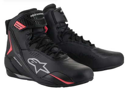 Women's motorcycle boots ALPINESTARS STELLA FASTER-4 DS BLACK/GRAY/CORAL
