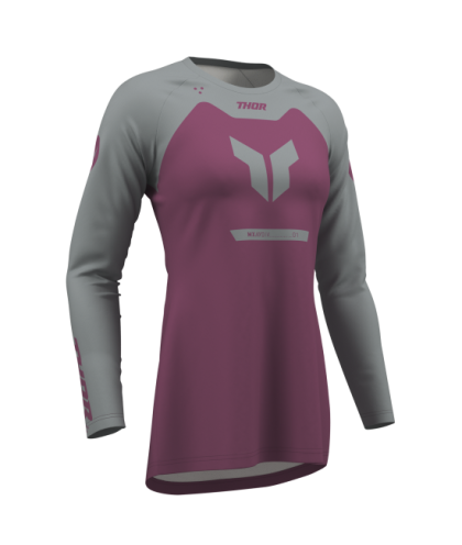Дамско мотокрос джърси THOR RIDEMODE MENACE PURPLE/GRAY