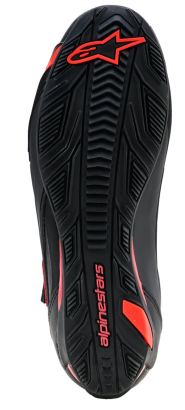 Ghete moto ALPINESTARS FASTER-4 DS NEGRU/RIO ROȘU/FLUO