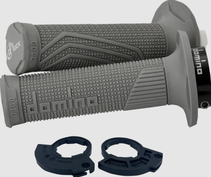 Ръкохватки DOMINO D100 LOCK ON GRIPS 1 CABLE GRAY