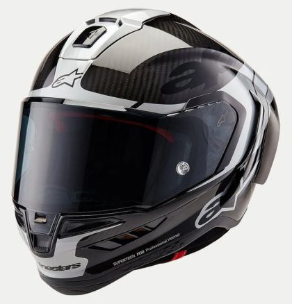 Κράνος ALPINESTARS Supertech R10 Element Μαύρο/Καρμπουράκι/Ασημί