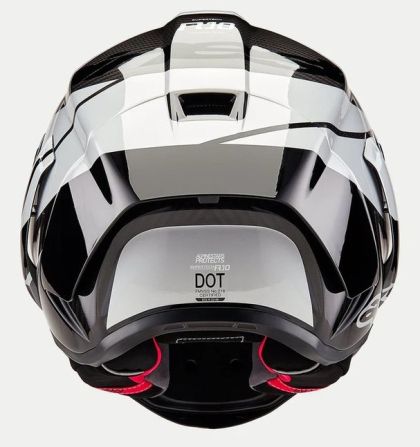 Κράνος ALPINESTARS Supertech R10 Element Μαύρο/Καρμπουράκι/Ασημί