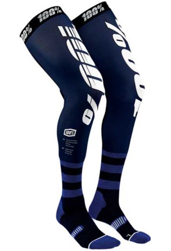 Șosete Motocross/Ciclism 100% REV BLEUMARIN/ALB