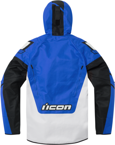 Textile motorcycle jacket ICON AIRFORM RETRO BLUE