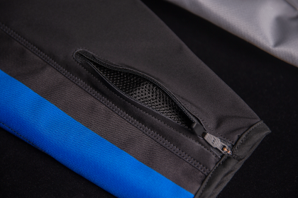 Textile motorcycle jacket ICON AIRFORM RETRO BLUE