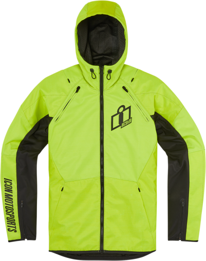 Textile motorcycle jacket ICON AIRFORM HI-VIZ