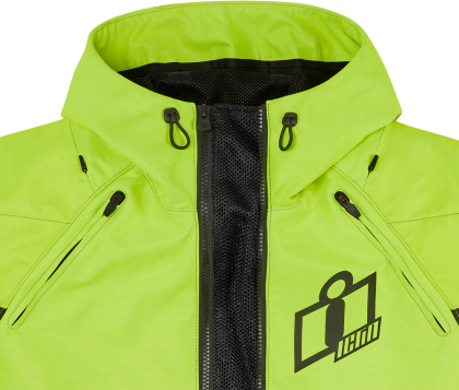 Textile motorcycle jacket ICON AIRFORM HI-VIZ