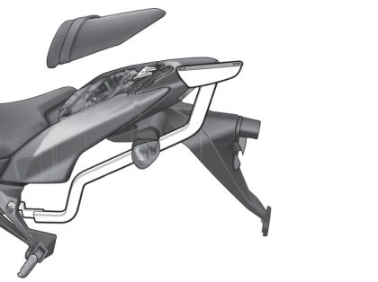 Mounting kit for cases SHAD TOP MASTER KAWASAKI Z750/Z1000 07-10