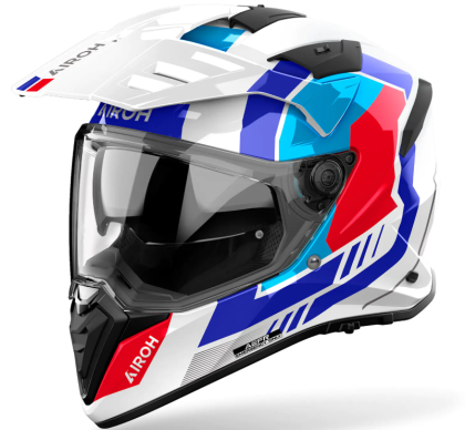 Κράνος AIROH BANDIT HORN ΛΕΥΚΟ ΓΥΑΛΙΣΤΕΡΟ